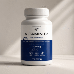 CUREPRISE Vitamin B1 Thiamin HCl 100 mg premium supplement bottle
