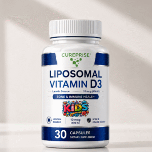 Liposomal Vitamin D3 Kids Premium de CUREPRISE – vitamine D3 liposomale enfants 400 IU