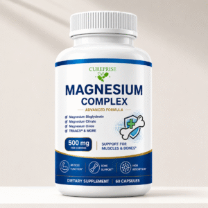 Magnesium Complex 500 mg Ultra Premium Cureprise 4 sources de magnésium haute absorption