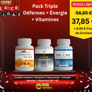 Vitamine C liposomale + B Super Booster + Vitamines D3 + K2