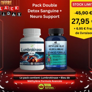 Lumbrokinase + Bleu de Méthylène Formule Avancée