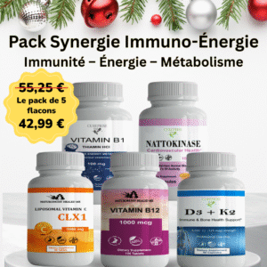 Vitamine B1 + Nattokinase 100 mg+Vitamine C Liposomale CLX1 +  Vitamine b12 + Vitamine d3+k2