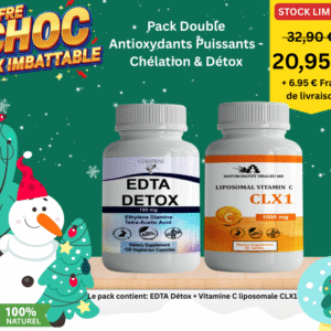 EDTA Détox + Vitamine C liposomale CLX1