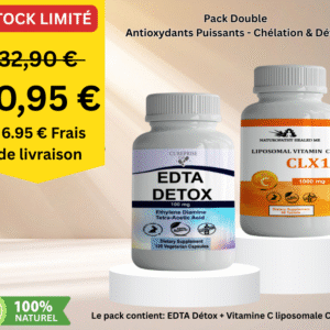 EDTA Détox + Vitamine C liposomale CLX1