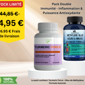 Turmeric Force + Bleu de Méthylène Formule Avancée