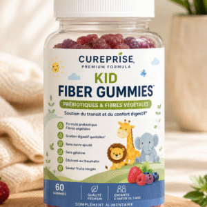 Kid Fiber Gummies CUREPRISE aux prébiotiques et fibres végétales avec gummies nounours pour enfants