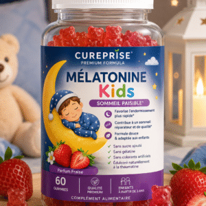 Kid Melatonin Gummies CUREPRISE à la mélatonine pour enfants avec gummies nounours saveur fraise
