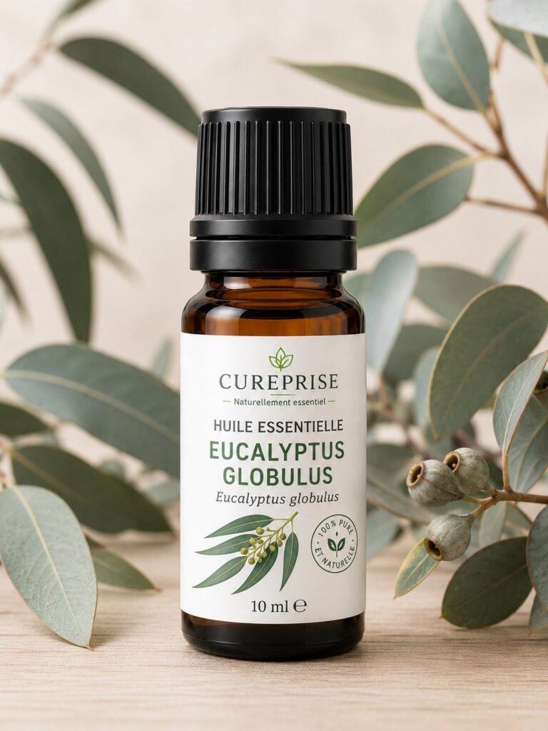 Flacon d’huile essentielle eucalyptus globulus 10ml Cureprise