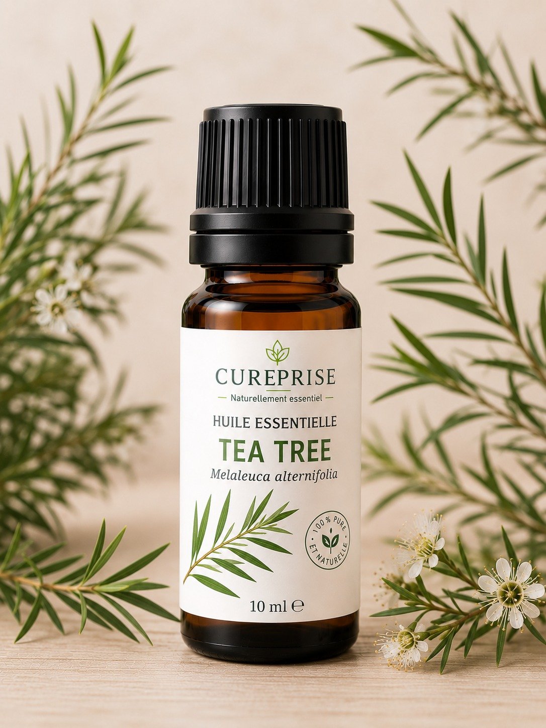 Flacon d’huile essentielle tea tree 10ml Cureprise
