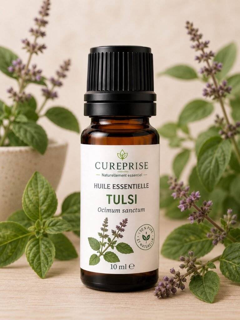 Flacon d’huile essentielle tulsi 10ml Cureprise