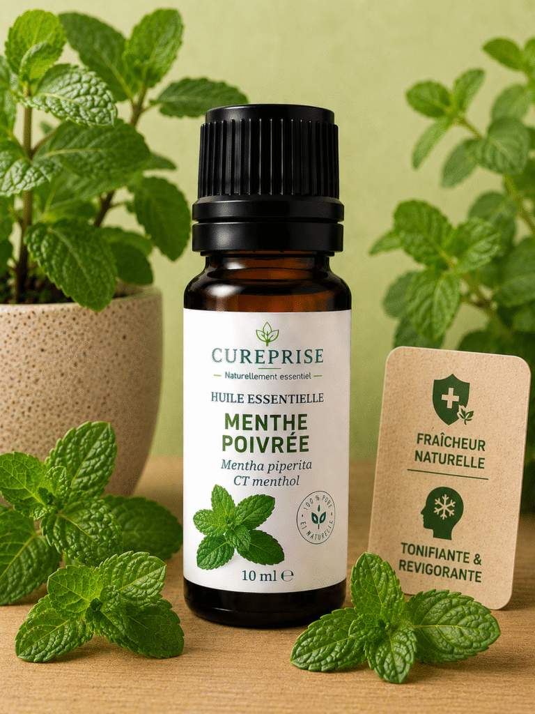 Huile essentielle menthe poivrée
