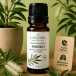 Flacon d’huile essentielle de Niaouli Cureprise pour le bien-être respiratoire