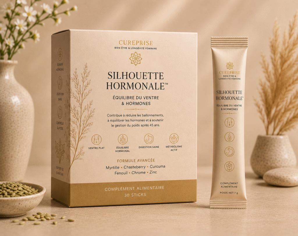 SILHOUETTE HORMONALE CUREPRISE format stick premium équilibre hormonal femme 45+