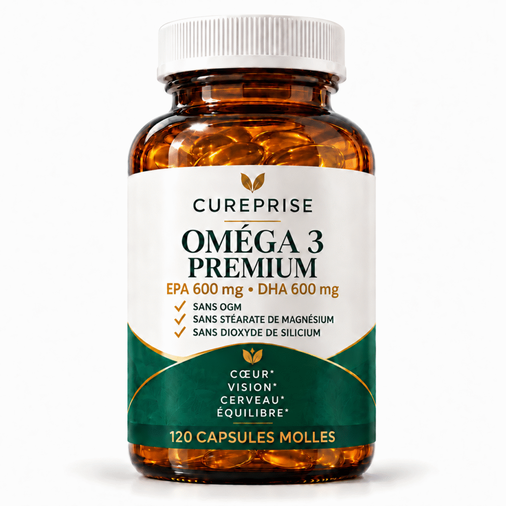 Oméga 3 Premium EPA DHA CUREPRISE 120 capsules molles