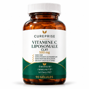 Vitamine C liposomale 500 mg CLX1™ CUREPRISE – 90 gélules végétales