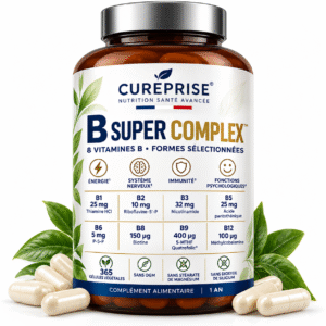 B Super Complex CUREPRISE – 8 vitamines B – 365 gélules