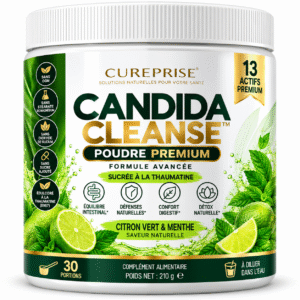 CANDIDA CLEANSE™ CUREPRISE – poudre premium Citron Vert & Menthe sucrée à la thaumatine