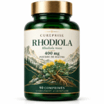 Flacon CUREPRISE Rhodiola 400 mg, poudre de racine de Rhodiola rosea, 90 comprimés